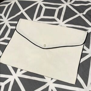 Equipment Chic Cream White Silk Bag